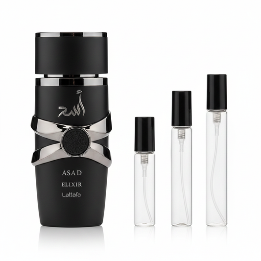 Asad Elixir Lattafa Sample 2ml 5ml 10ml