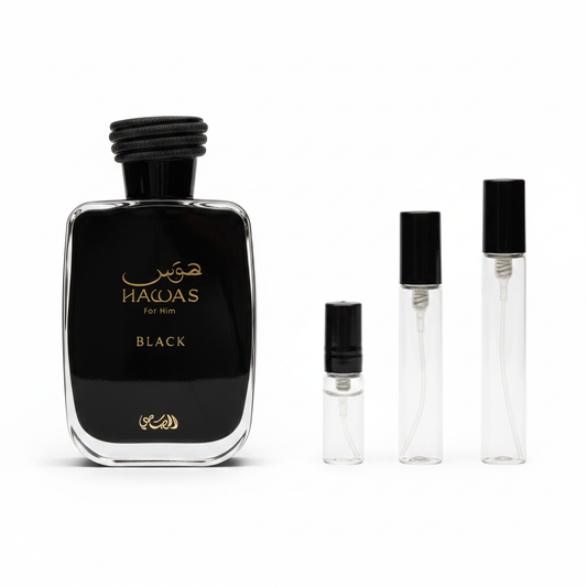 Hawas Black Rasasi Sample 2ml 5ml 10ml